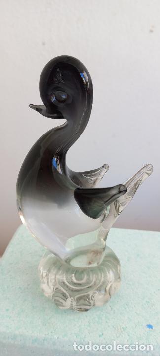 Antig&uuml;edades: FIGURA DE PATO DE CRISTAL DE MURANO. - Foto 1