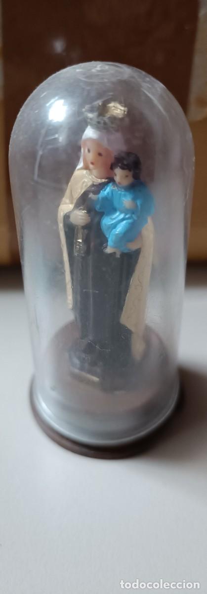 Antig&uuml;edades: Peque&ntilde;o fanal con Virgen - Foto 3