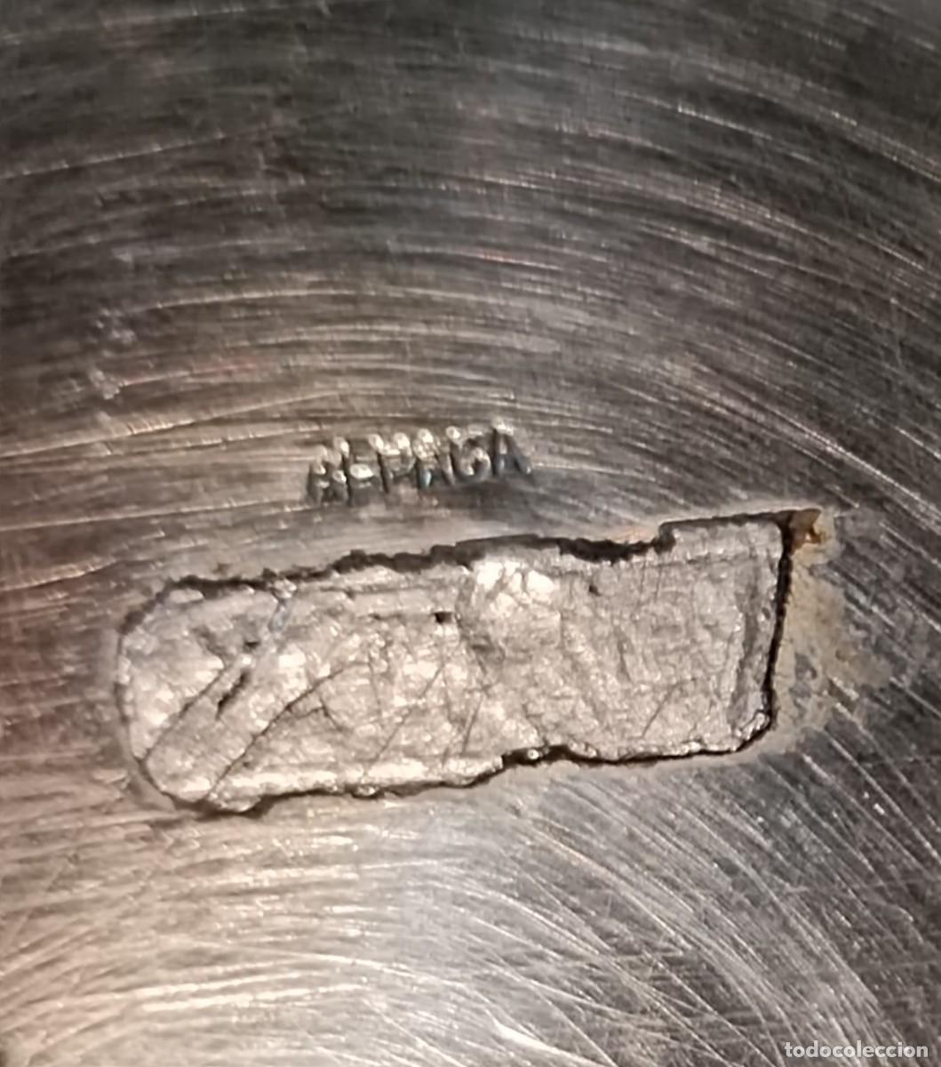 Antig&uuml;edades: PLATO DE SERVICIO DE ALPACA - Foto 5