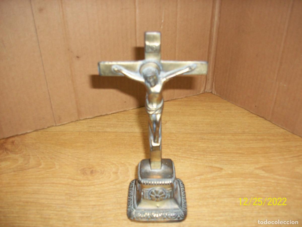 Antig&uuml;edades: ANTIGUO CRICIFIJO DE METAL - Foto 2