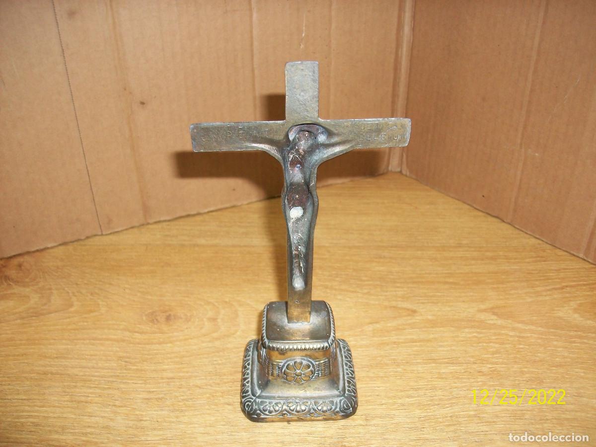 Antig&uuml;edades: ANTIGUO CRICIFIJO DE METAL - Foto 3