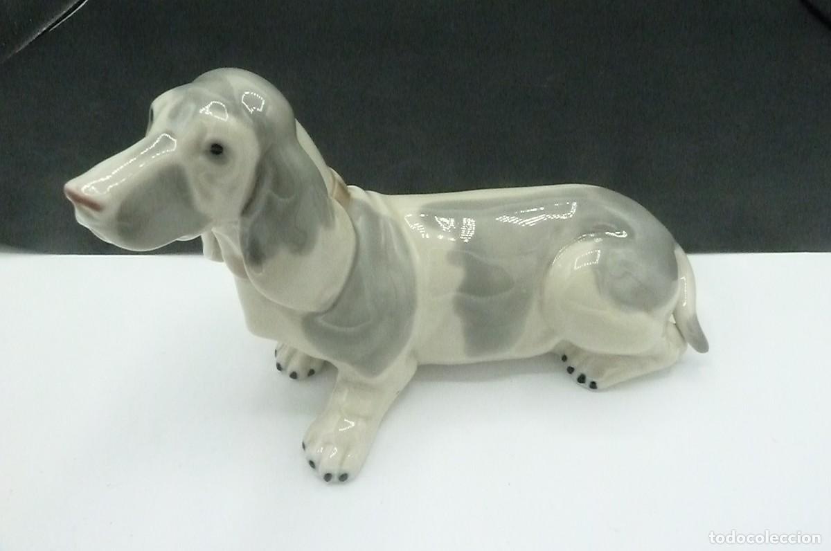Antig&uuml;edades: Basset Hound. Perro cer&aacute;mica