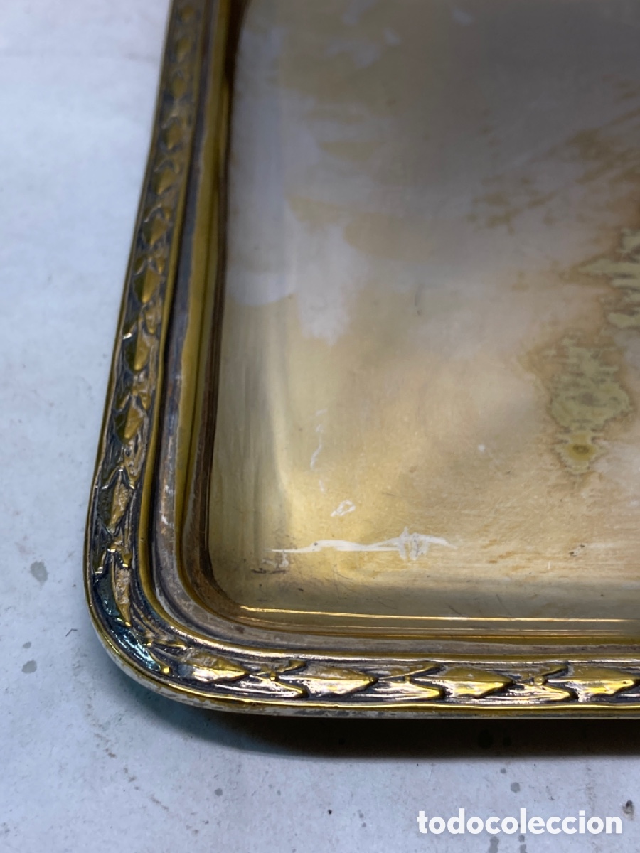 Antig&uuml;edades: Bandeja plateada - Foto 3