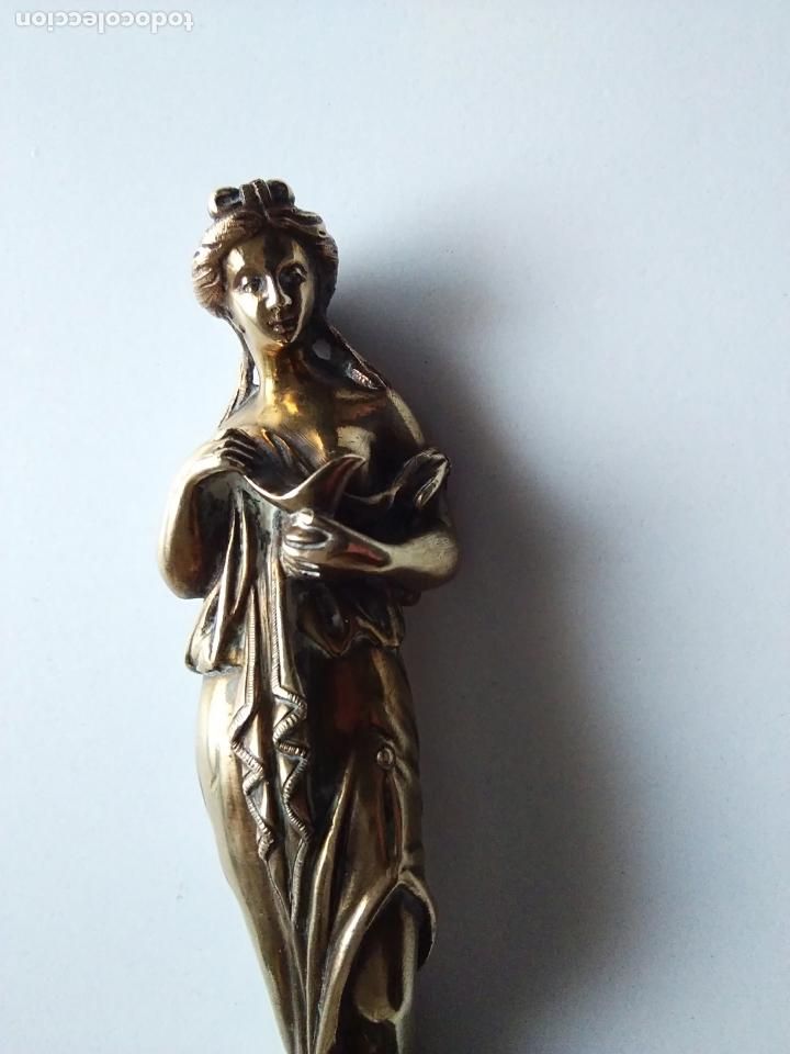 Antig&uuml;edades: FIGURA MUJER O DIOSA BRONCE - Foto 5