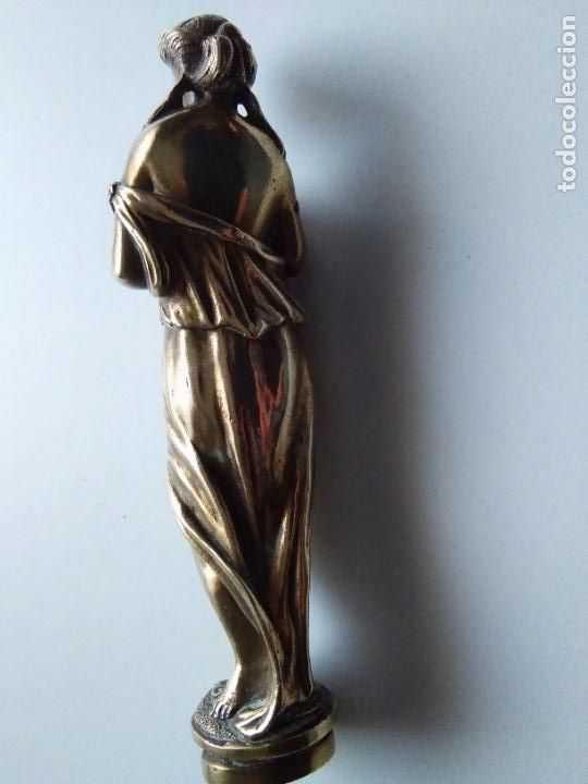 Antig&uuml;edades: FIGURA MUJER O DIOSA BRONCE - Foto 7