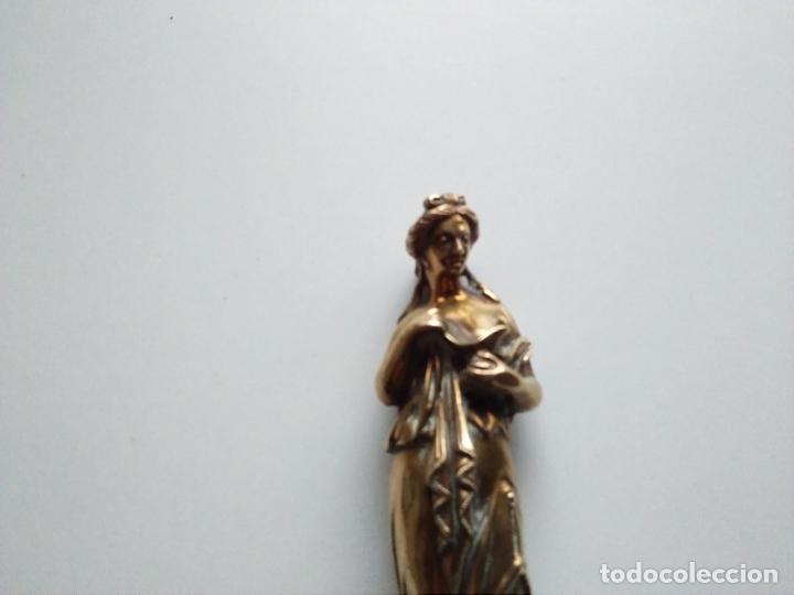 Antig&uuml;edades: FIGURA MUJER O DIOSA BRONCE - Foto 9