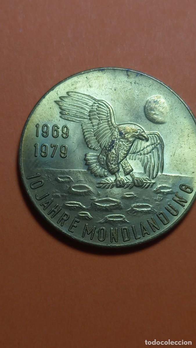 Antig&uuml;edades: 2 - MEDALLA APOLO 11 - 1969 - Foto 2