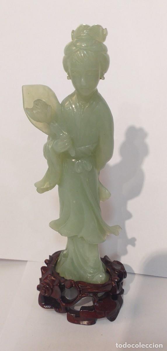 Antig&uuml;edades: Figura china de jade - Foto 1