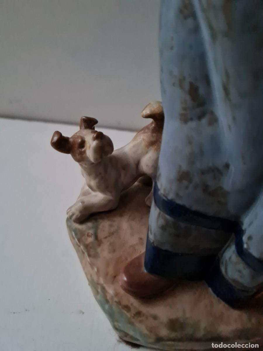 Antig&uuml;edades: LLADRO NI&Ntilde;A COM CESTO Y PERRO 35 CMS - Foto 7