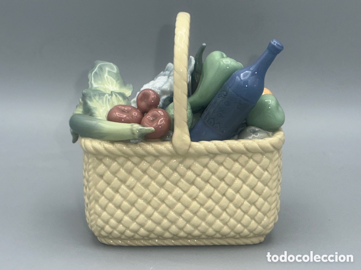 Antig&uuml;edades: REF: 01007510 &ldquo;CESTA DE FRUTAS&rdquo; LLADR&Oacute; - Foto 2