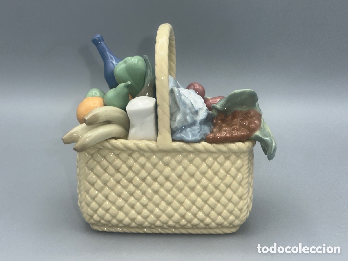 Antig&uuml;edades: REF: 01007510 &ldquo;CESTA DE FRUTAS&rdquo; LLADR&Oacute; - Foto 4