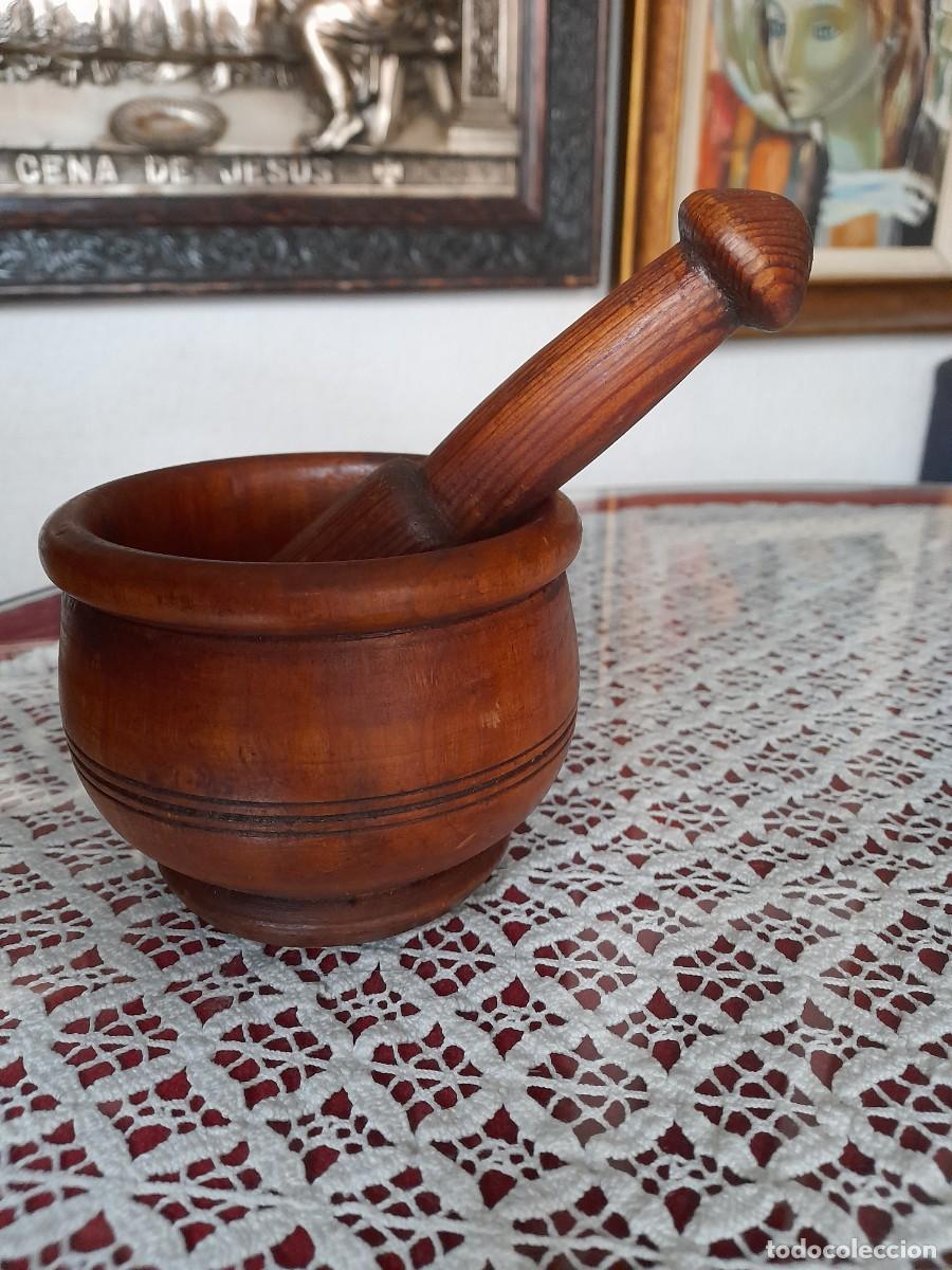 Antig&uuml;edades: Mortero de madera - Foto 1