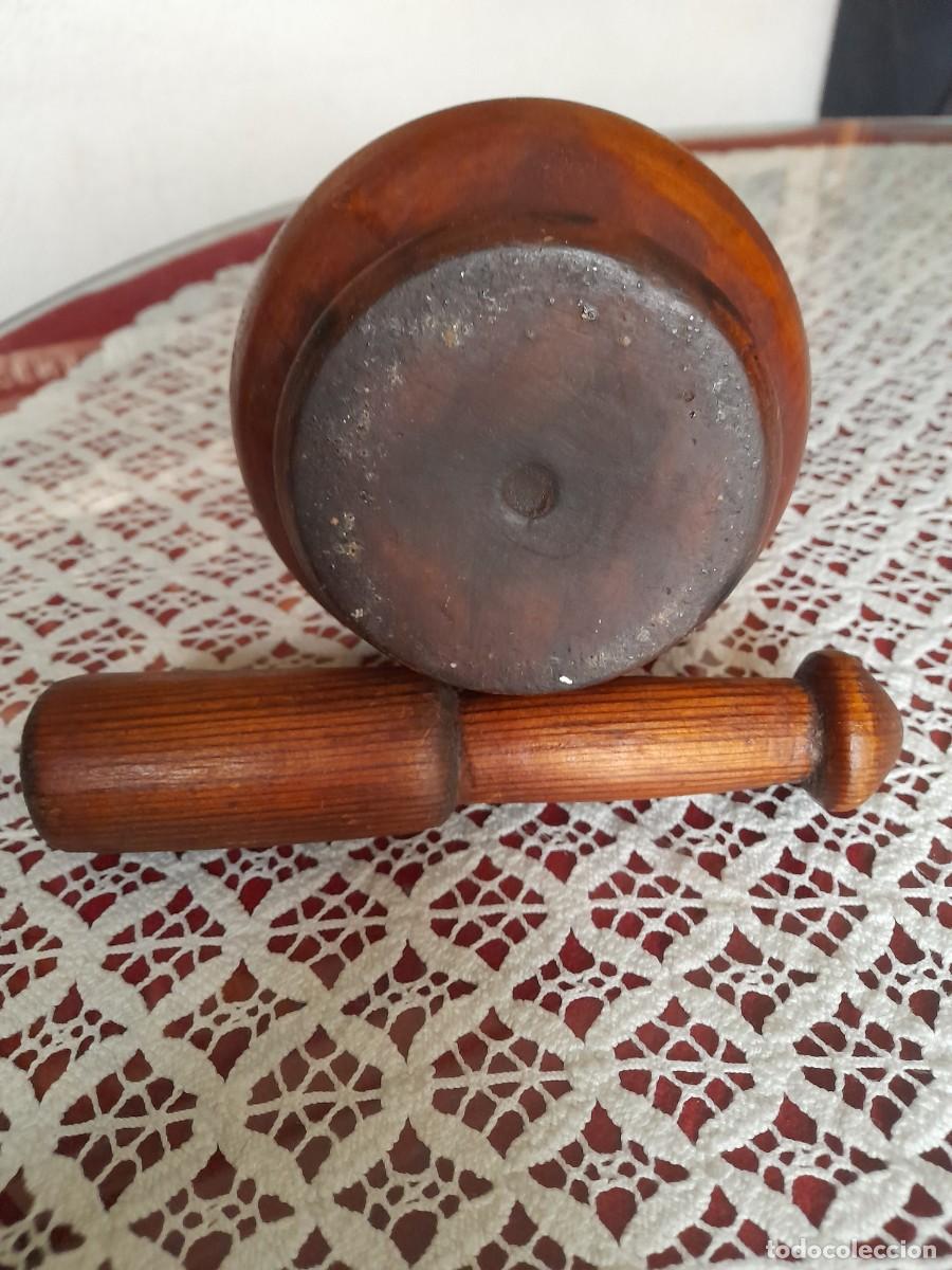 Antig&uuml;edades: Mortero de madera - Foto 3