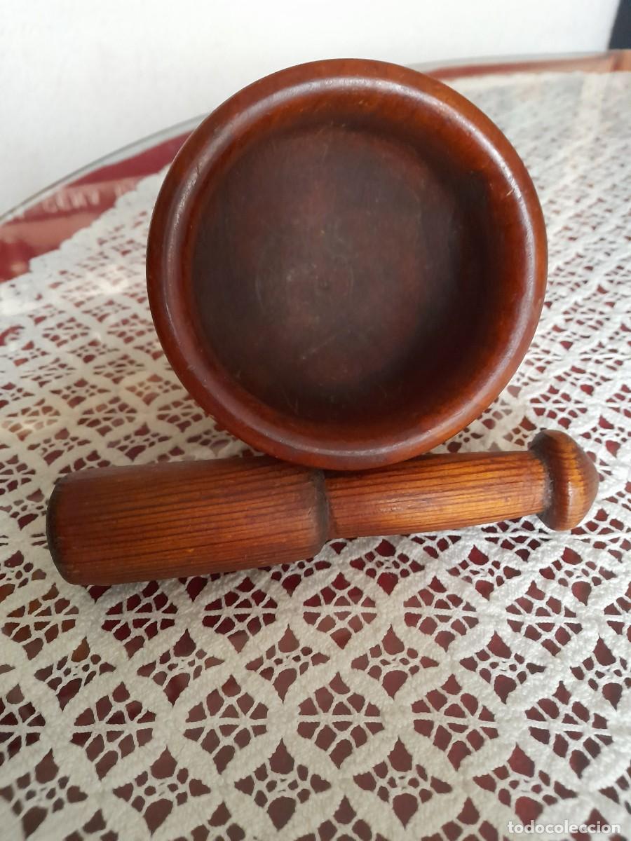 Antig&uuml;edades: Mortero de madera - Foto 4