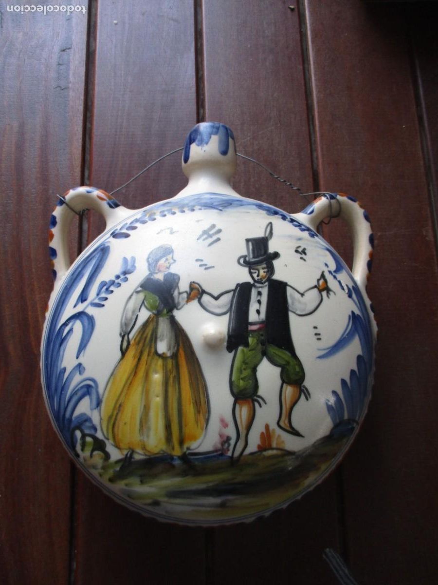 Antig&uuml;edades: Cantara de ceramica de Talavera - Foto 1
