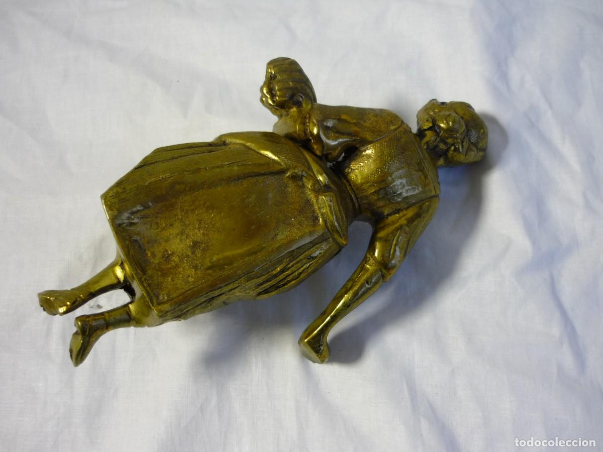 Antig&uuml;edades: Figura de bronce mujer con espigas, espigadora - Foto 5