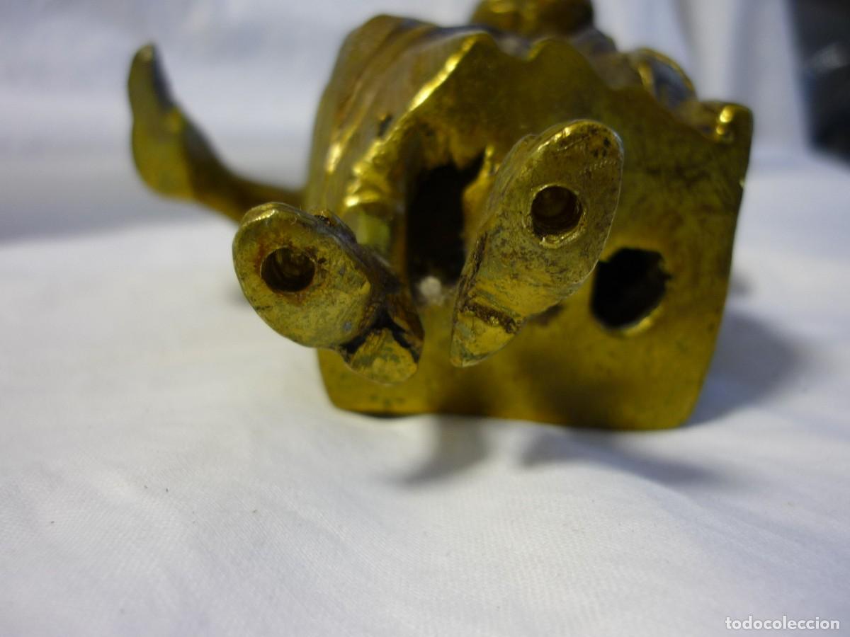 Antig&uuml;edades: Figura de bronce mujer con espigas, espigadora - Foto 9