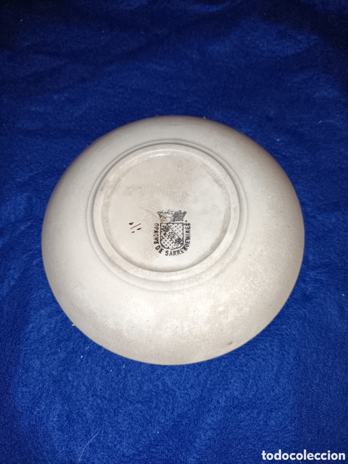 Antig&uuml;edades: Platillo Sarreguemines. 13 cms &empty; - Foto 3