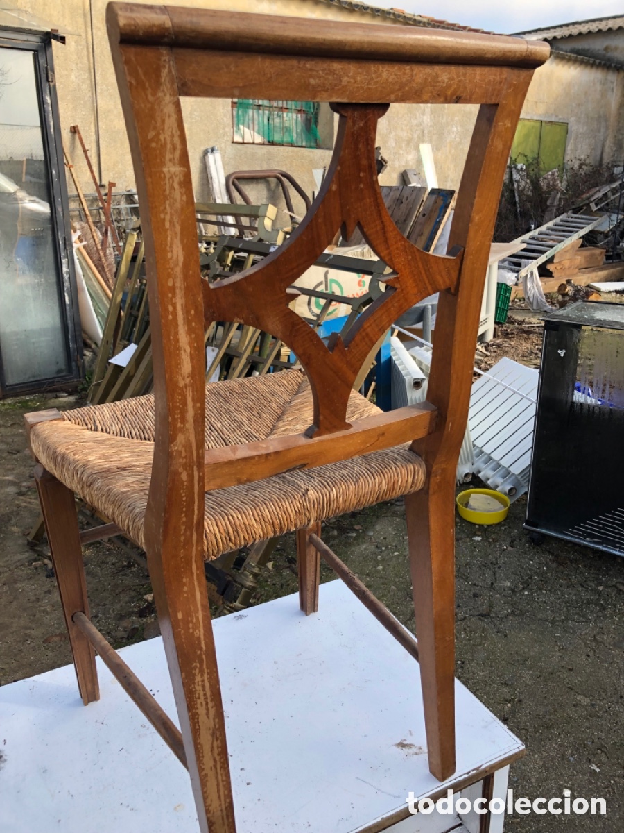 Antig&uuml;edades: Silla en nogal - Foto 3