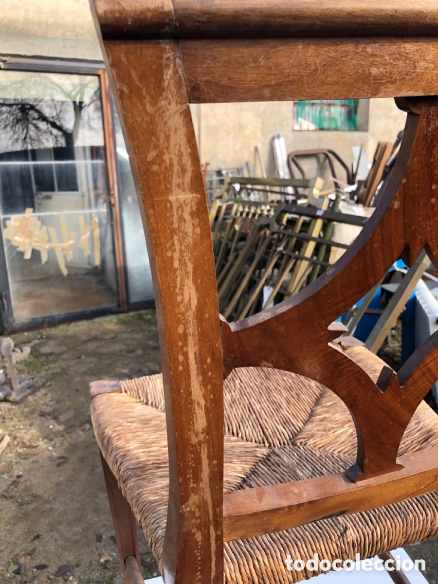 Antig&uuml;edades: Silla en nogal - Foto 4