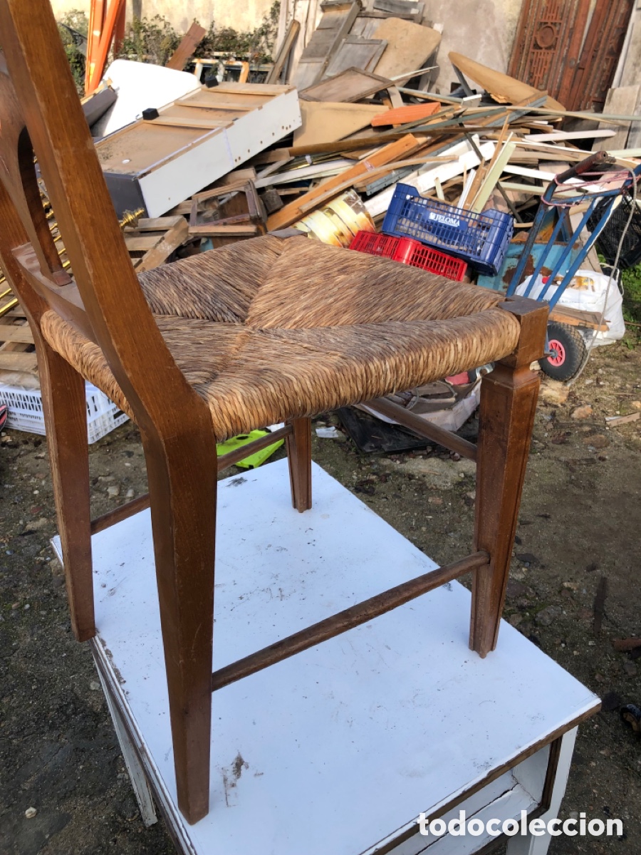 Antig&uuml;edades: Silla en nogal - Foto 5