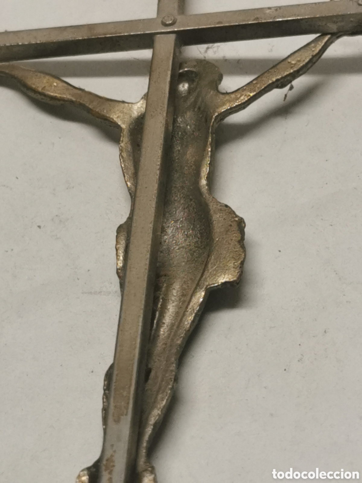 Antig&uuml;edades: Crucifijo metal - Foto 5
