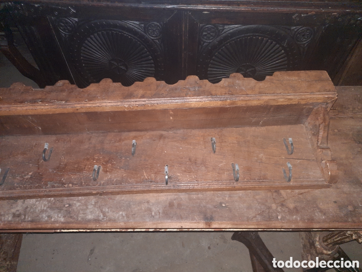 Antig&uuml;edades: Colgador, perchero de pared - Foto 3