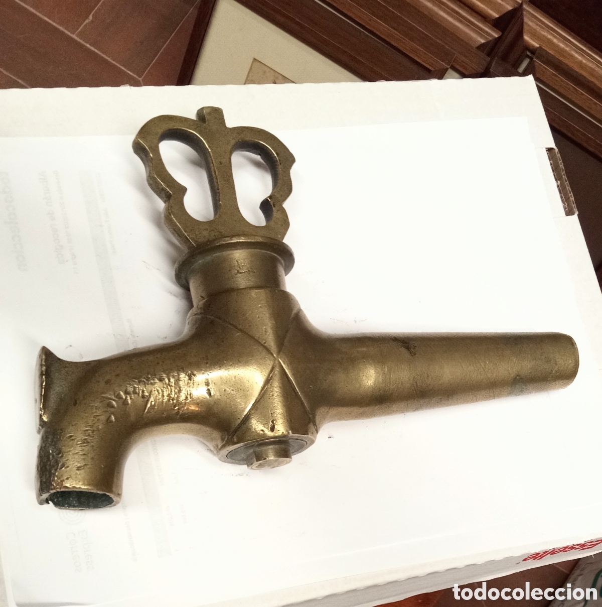 Antiguidades: BRONCE - antiguo grifo (grifer&iacute;a) barril de cerveza o vino