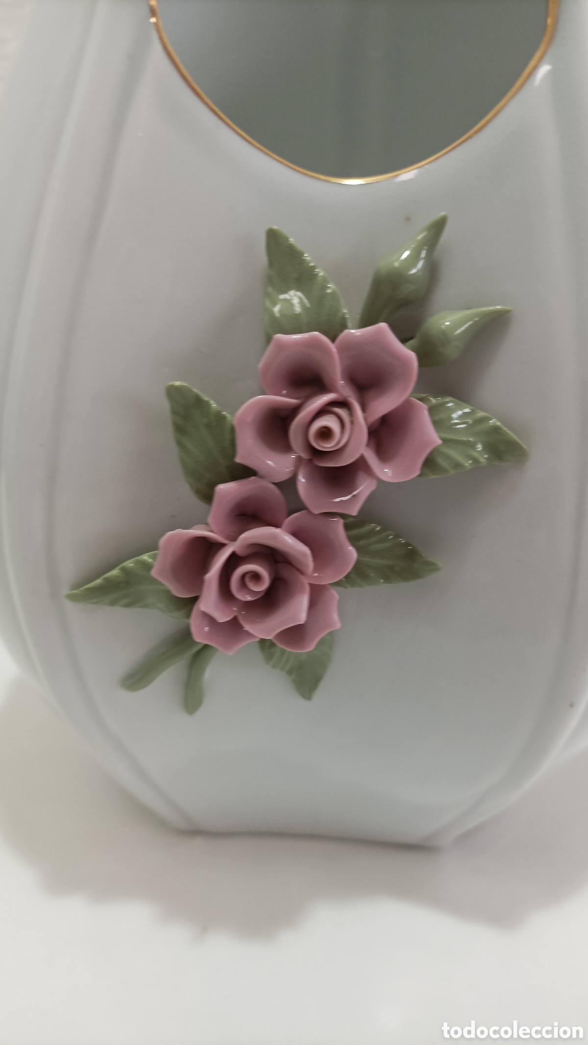 Antig&uuml;edades: FLORERO ANTIGUO DE PORCELANA - Foto 5