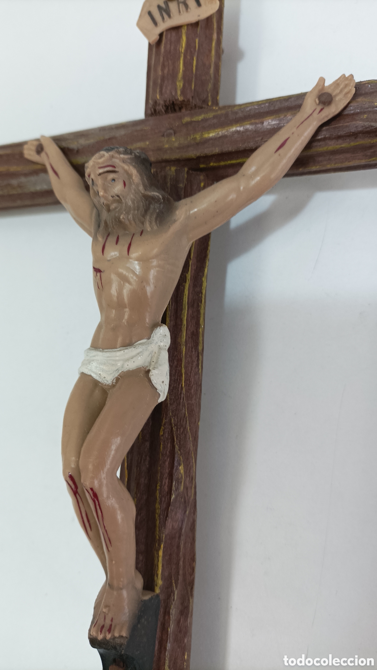 Antig&uuml;edades: Crucifijo antiguo - Foto 4