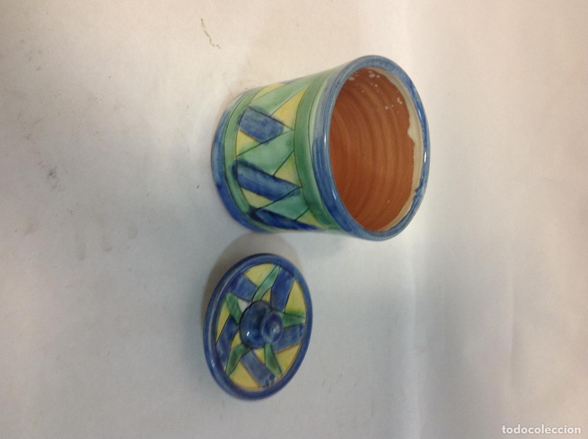 Antig&uuml;edades: Bote con tapa de ceramica - Foto 2