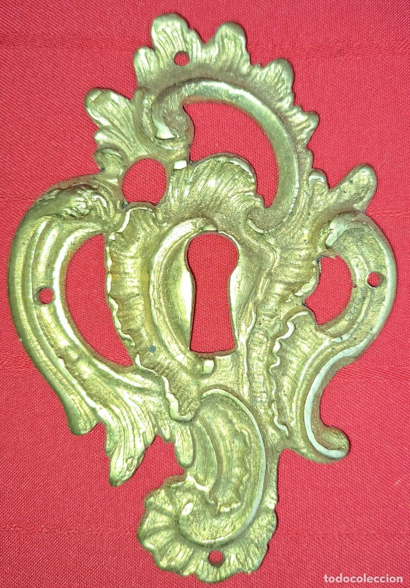 Antig&uuml;edades: Placa boca llave de bronce, Luis XIV - Foto 4