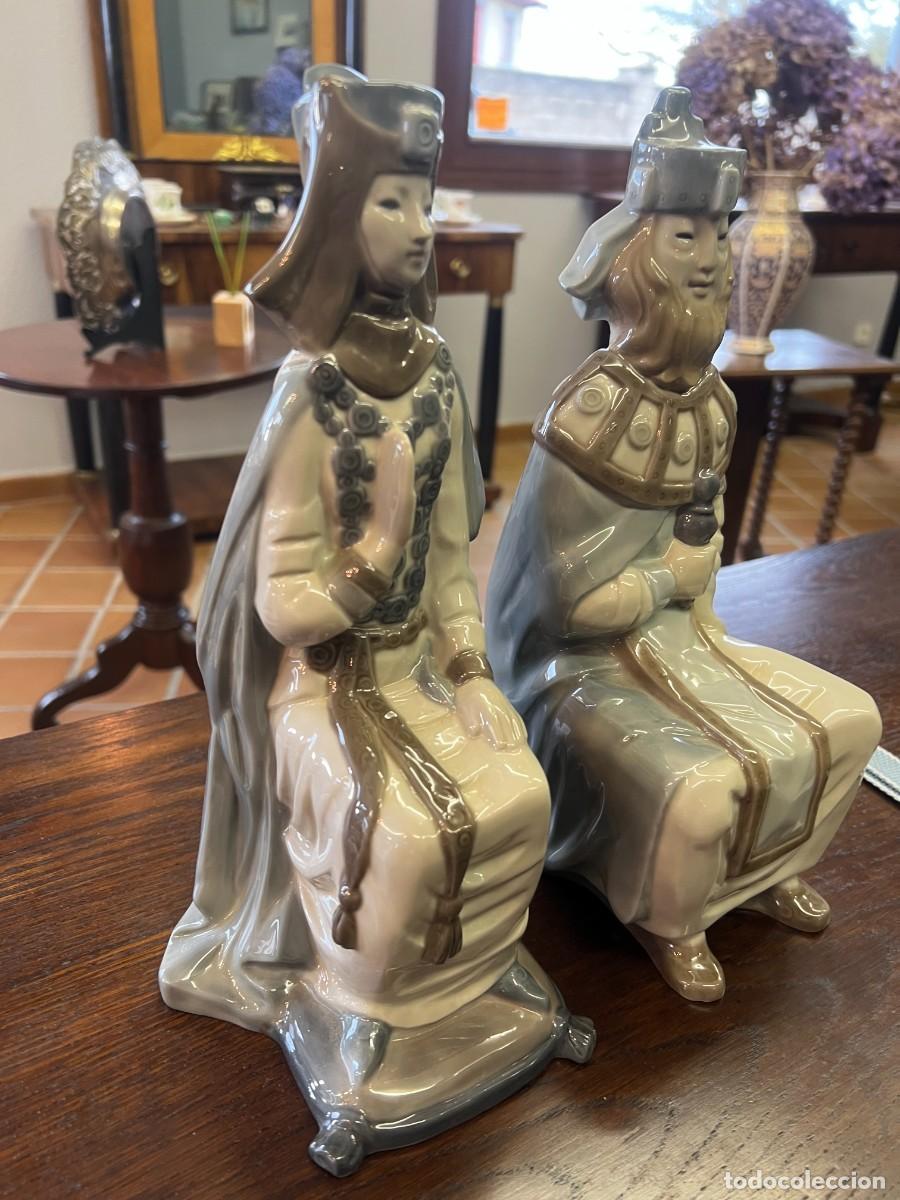 Antig&uuml;edades: PAREJA DE REYES G&Oacute;TICOS DE LLADR&Oacute; - Foto 2