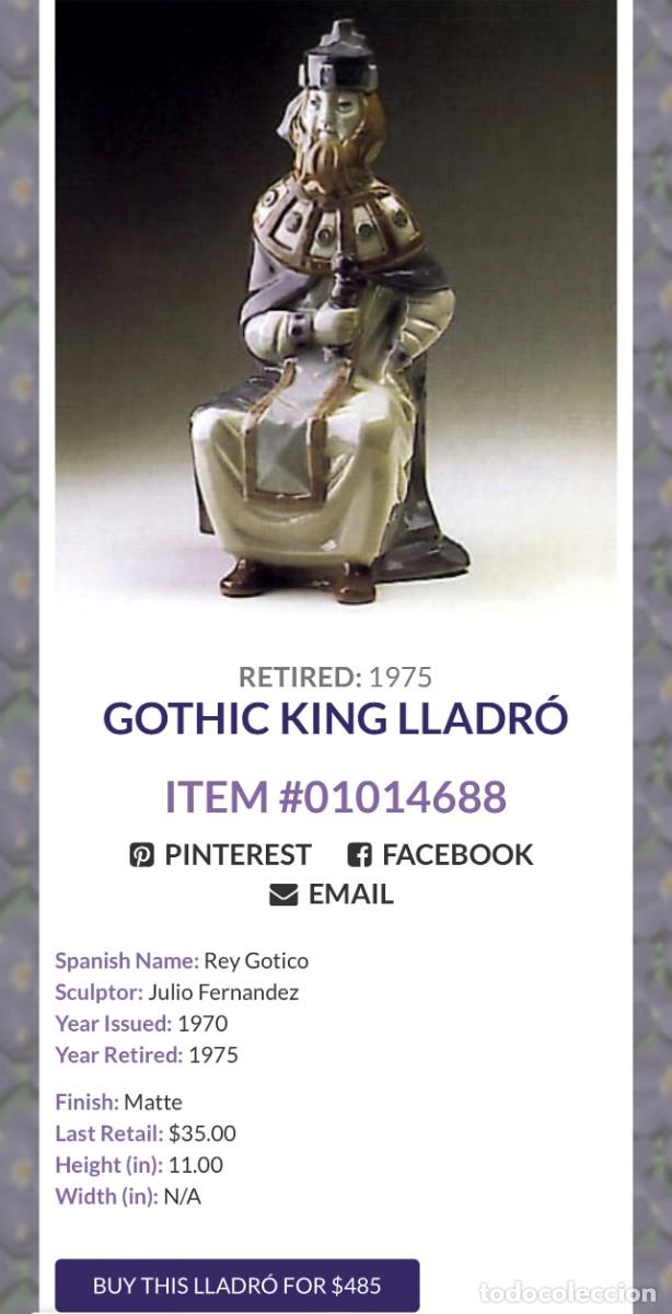 Antig&uuml;edades: PAREJA DE REYES G&Oacute;TICOS DE LLADR&Oacute; - Foto 7