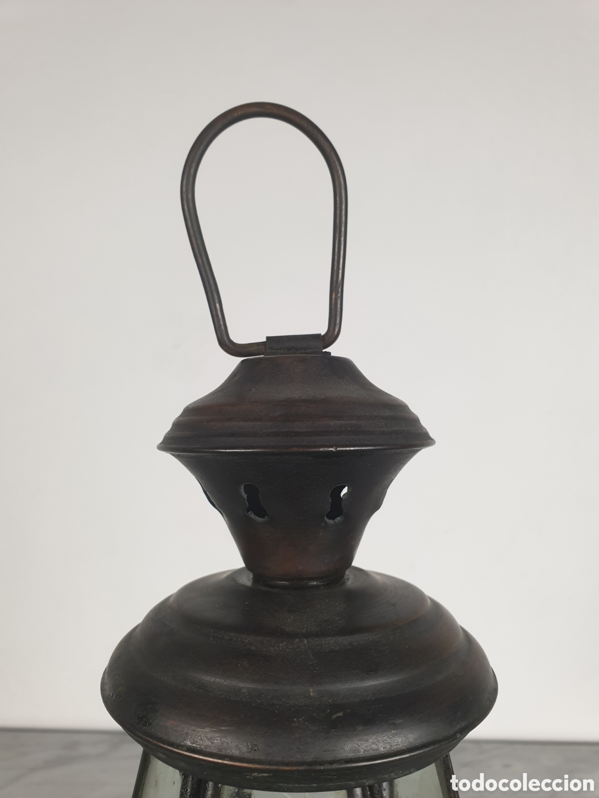 Antig&uuml;edades: Farol para vela a&ntilde;os 40 - Foto 3