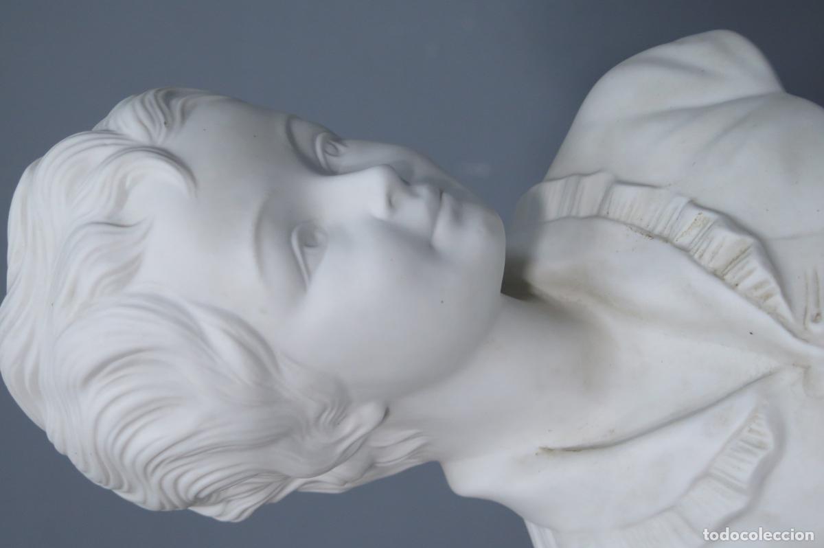 Antig&uuml;edades: BUSTO DE JOVEN. BISCUIT. SIGUIENDO MODELOS LIMOGES - Foto 2