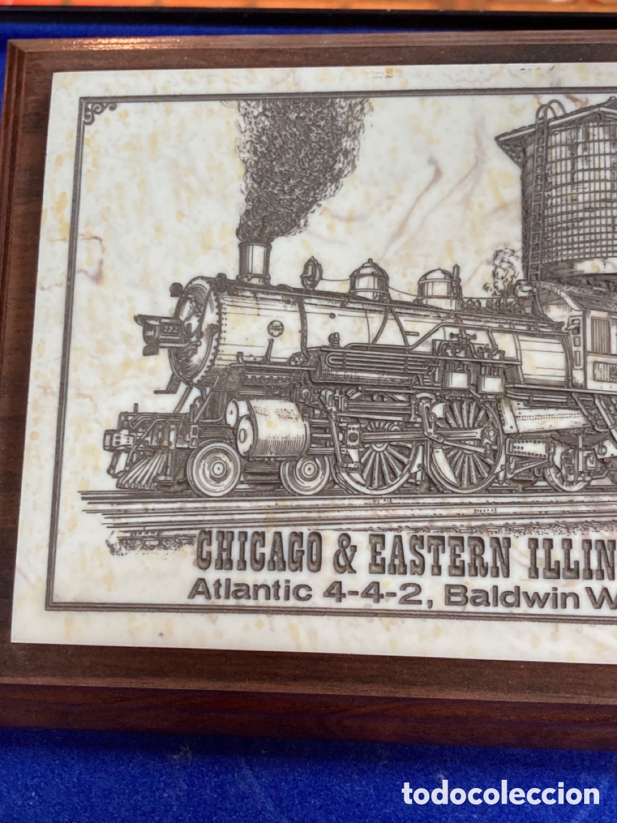 Antig&uuml;edades: Bonito azulejo tem&aacute;tica trenes - Foto 2