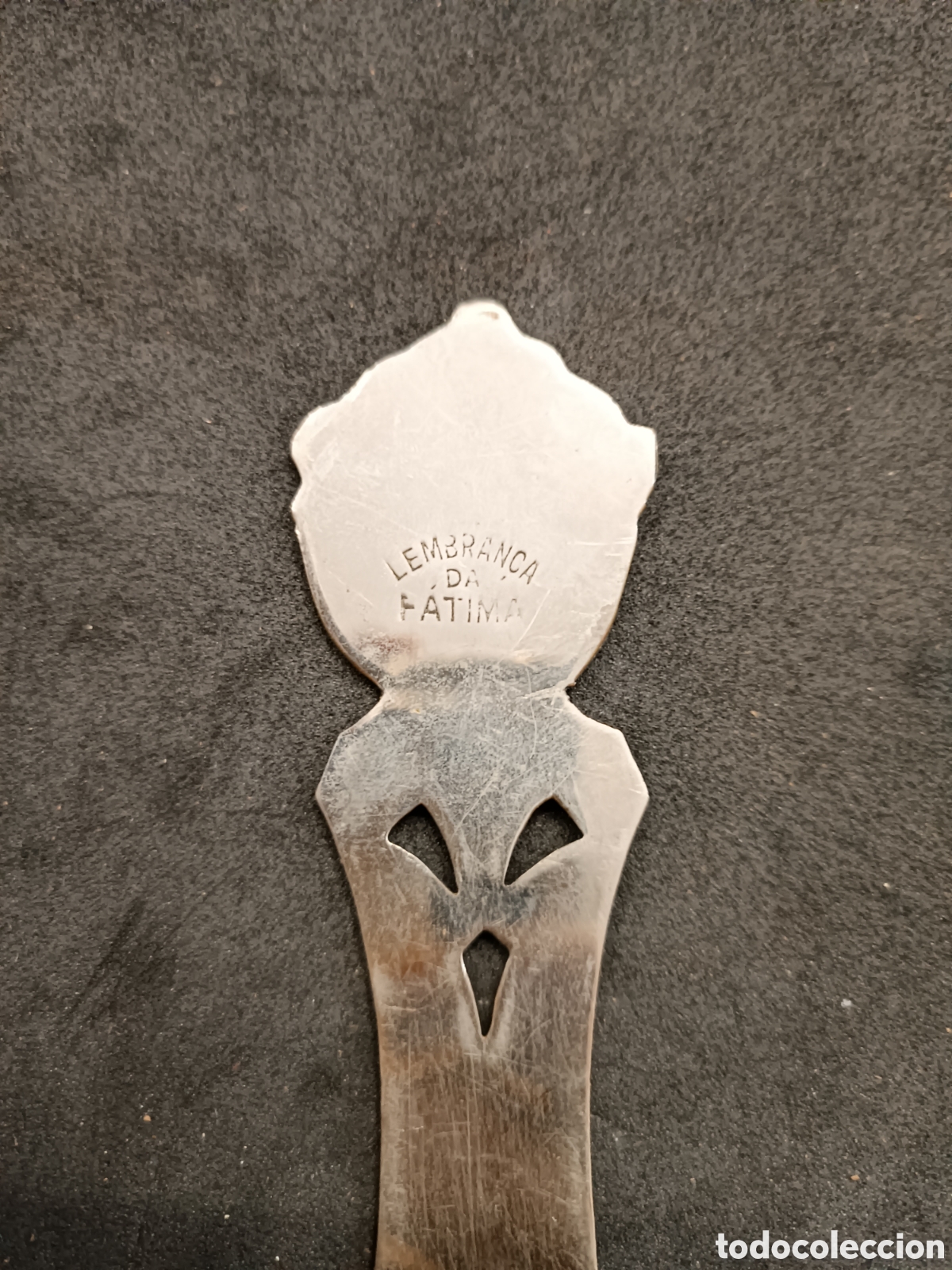 Antig&uuml;edades: Abrecartas Fatima ba&ntilde;o plata - Foto 3