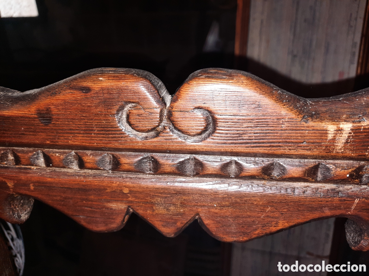 Antig&uuml;edades: Silla baja de madera - Foto 6