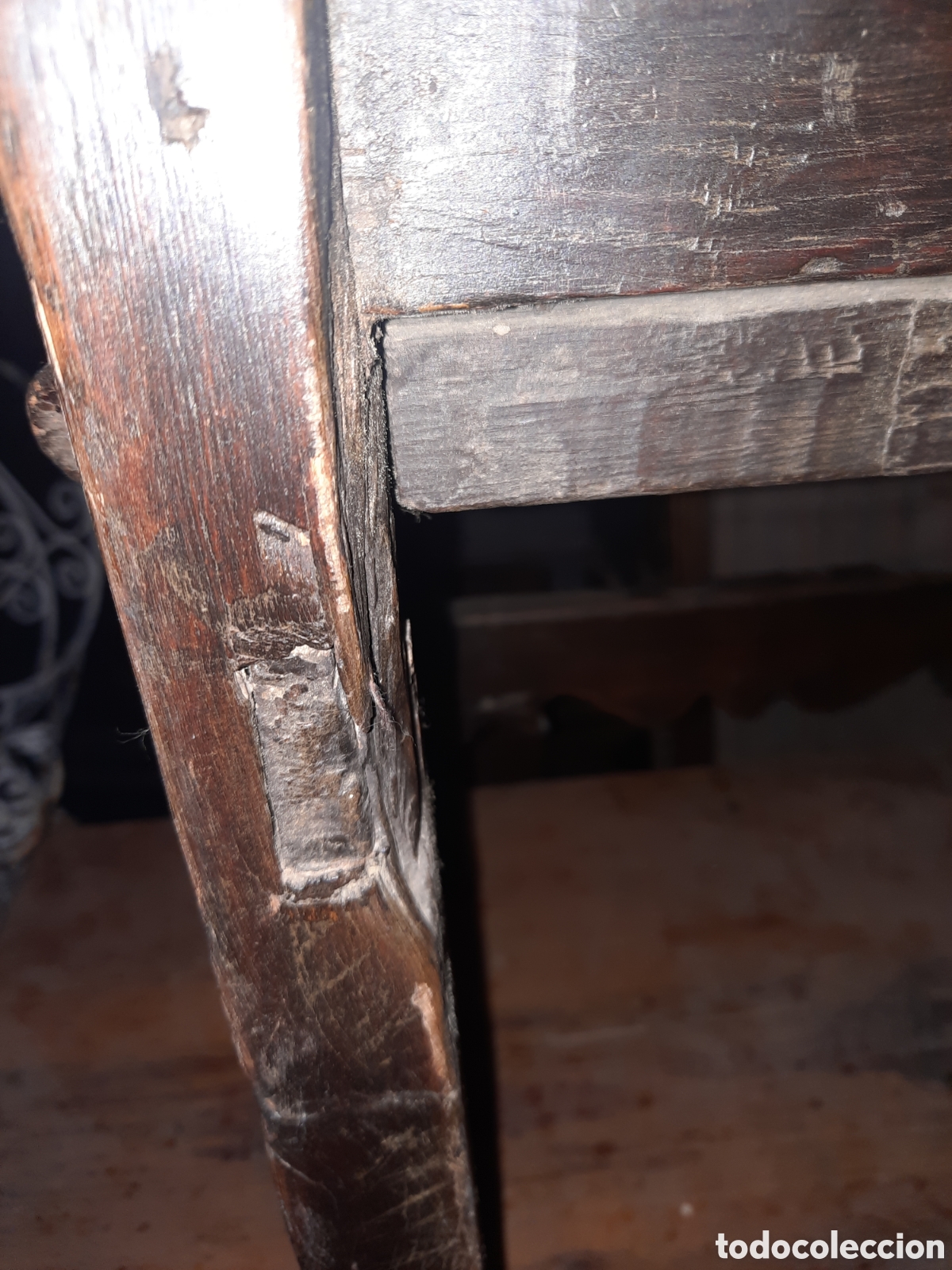 Antig&uuml;edades: Silla baja de madera - Foto 9