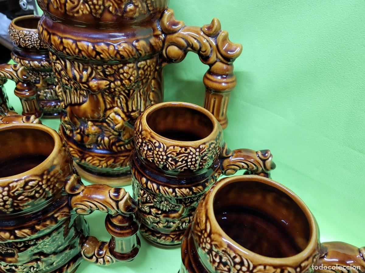 Antig&uuml;edades: JUEGO DE JARRAS DE PORCELANA - Foto 5