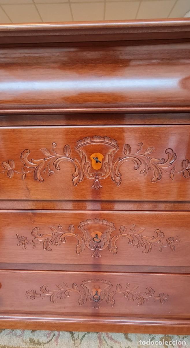 Antig&uuml;edades: C&oacute;moda de caoba catalana restaurada - Foto 6