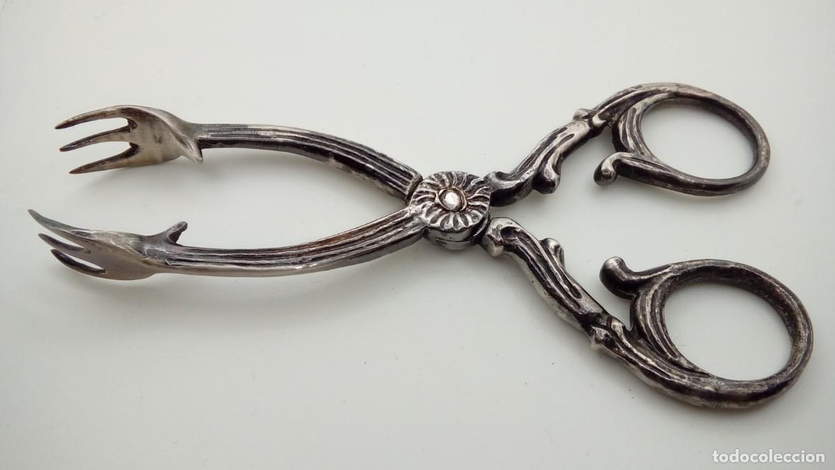 Antig&uuml;edades: TIJERAS PINZA DE PLATA - Foto 1