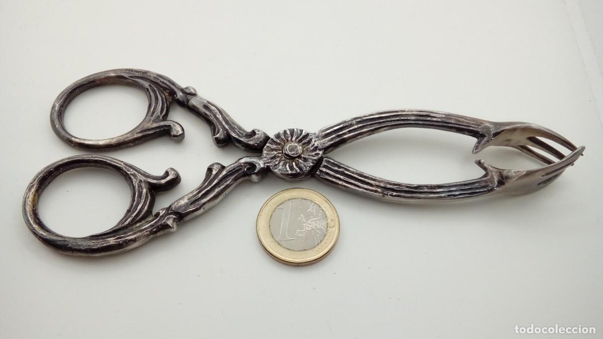 Antig&uuml;edades: TIJERAS PINZA DE PLATA - Foto 2