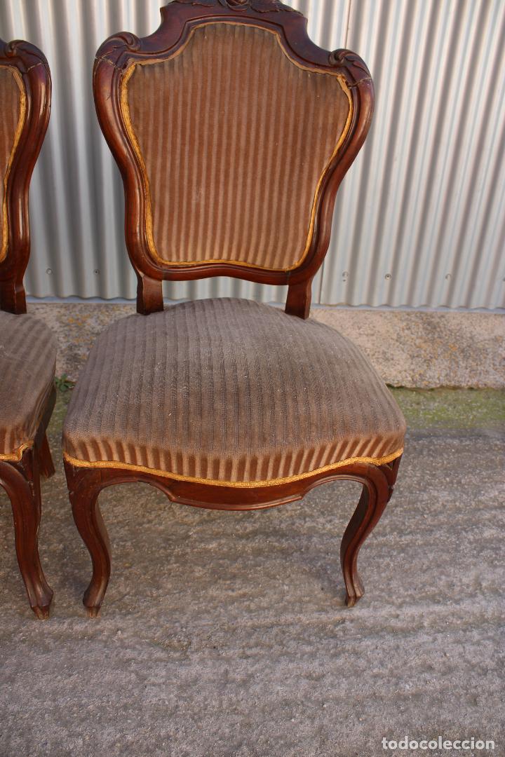 Antig&uuml;edades: 2 sillas isabelinas - Foto 2