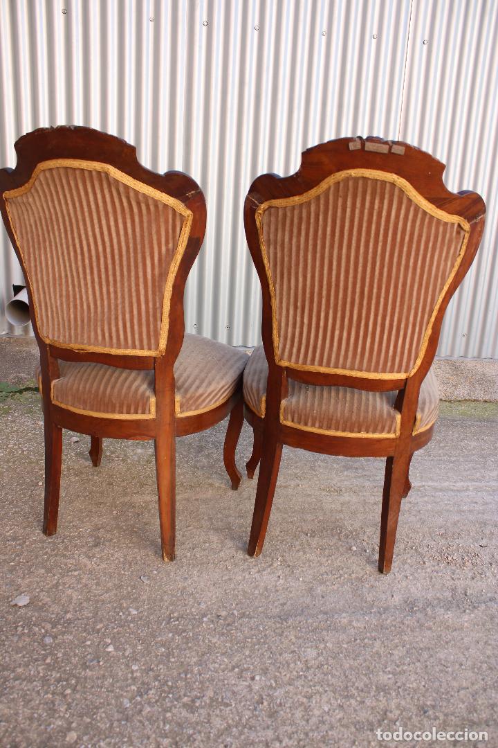 Antig&uuml;edades: 2 sillas isabelinas - Foto 7