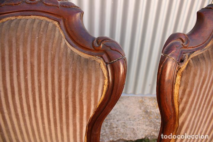 Antig&uuml;edades: 2 sillas isabelinas - Foto 11