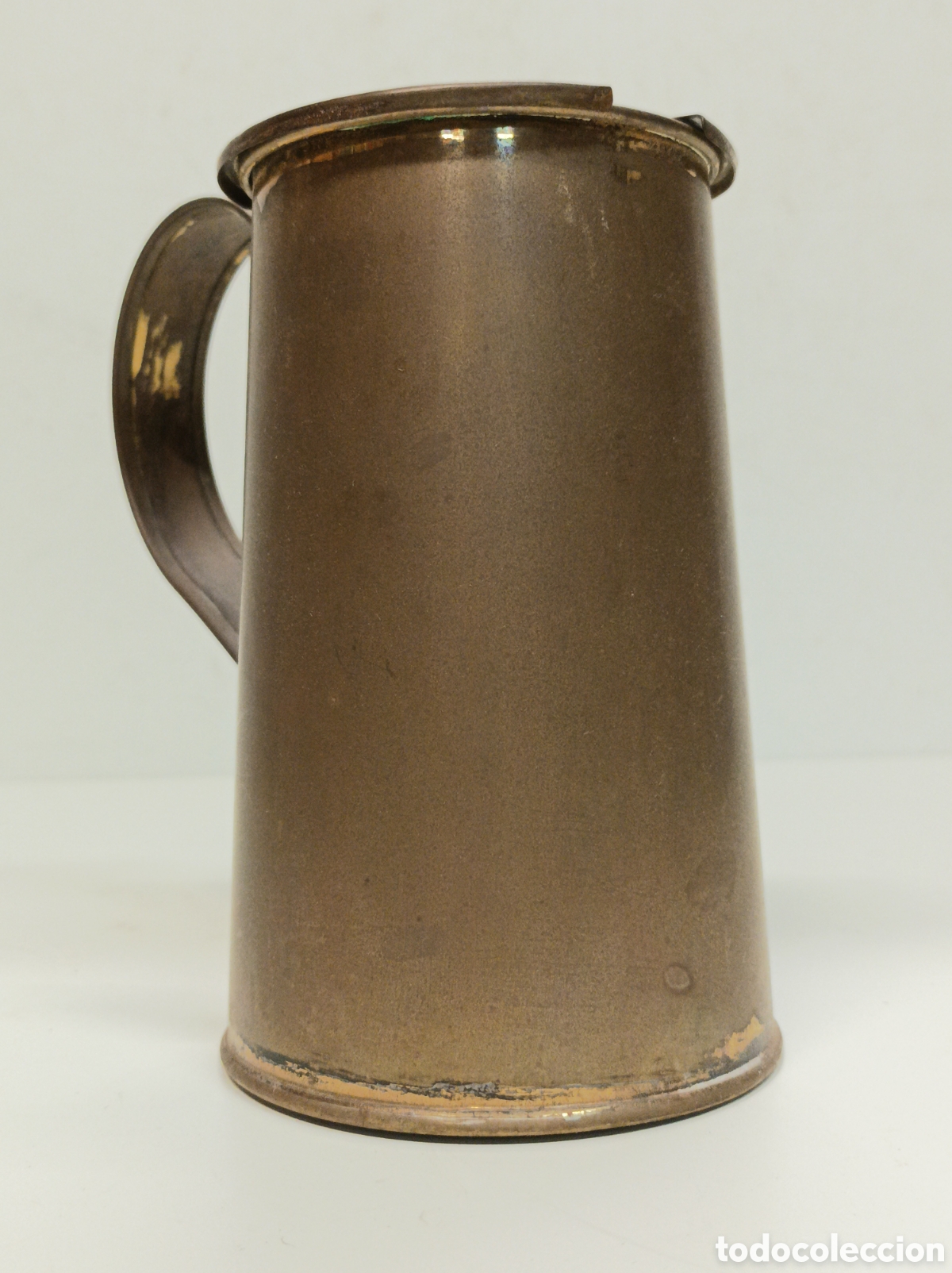 Antig&uuml;edades: Jarra chapa lat&oacute;n o bronce - Foto 2