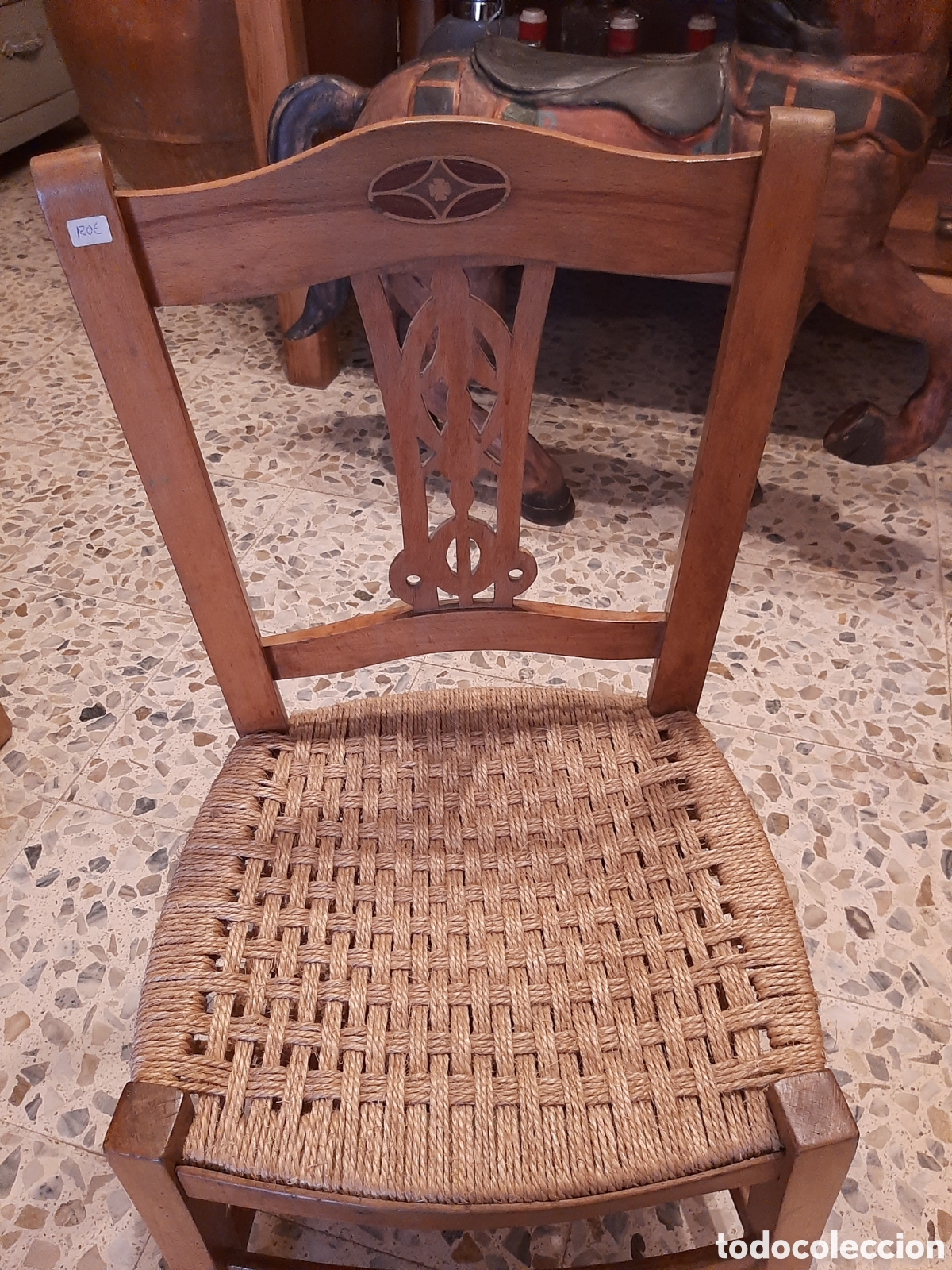 Antig&uuml;edades: PEQUE&Ntilde;A SILLA DE MALLORCA - Foto 2