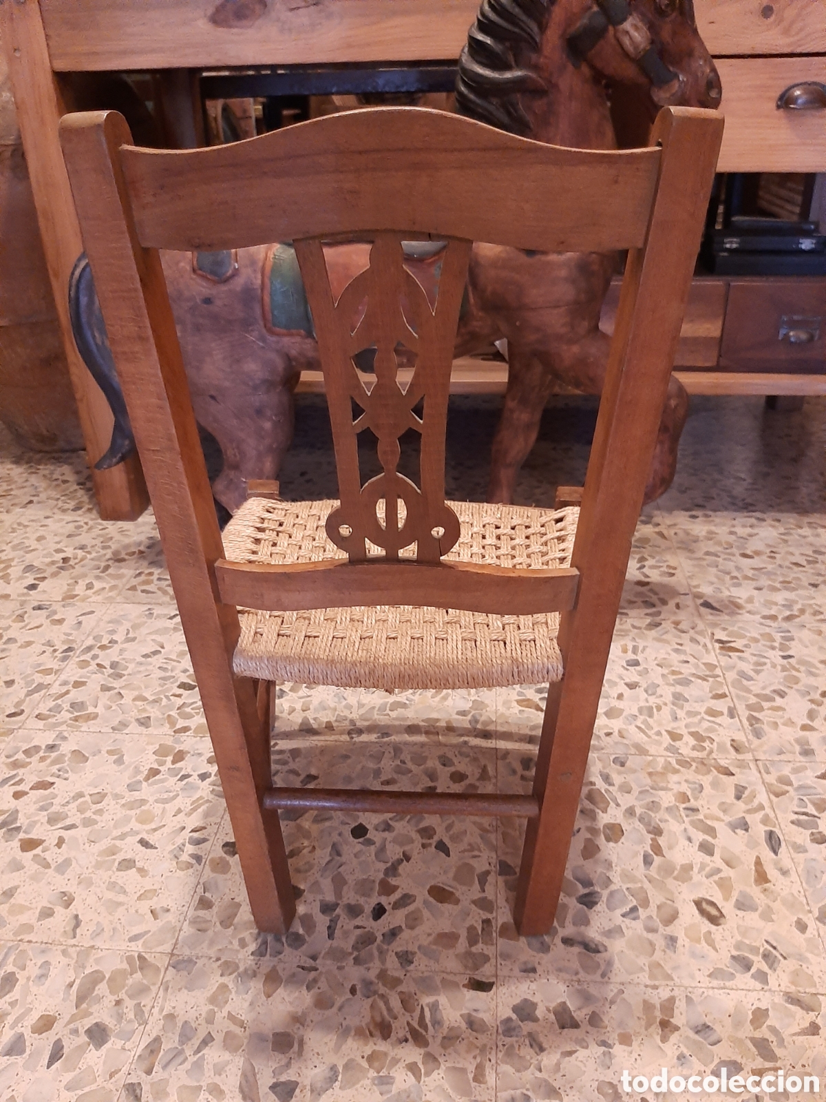 Antig&uuml;edades: PEQUE&Ntilde;A SILLA DE MALLORCA - Foto 6